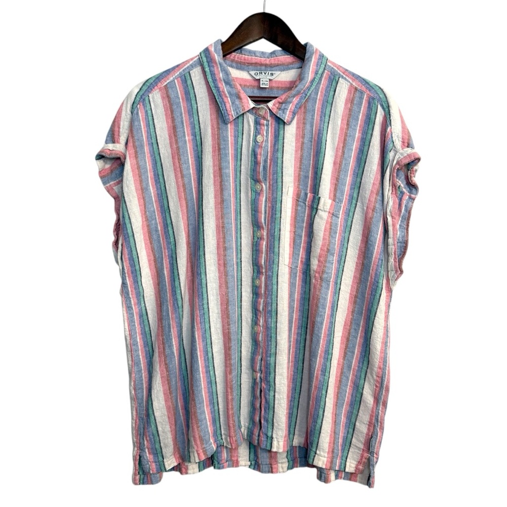 Orvis Multicolor Striped Button Down Shirt